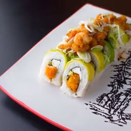 Uramaki con gambero e avocado
